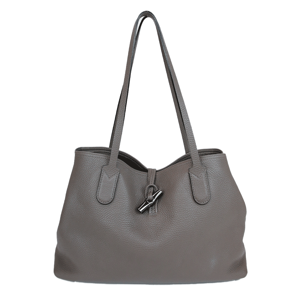 medium Roseau leather tote bag