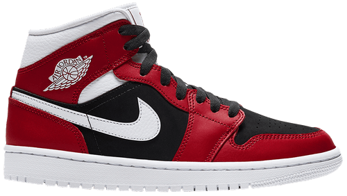 air jordan 1 mid gym red black