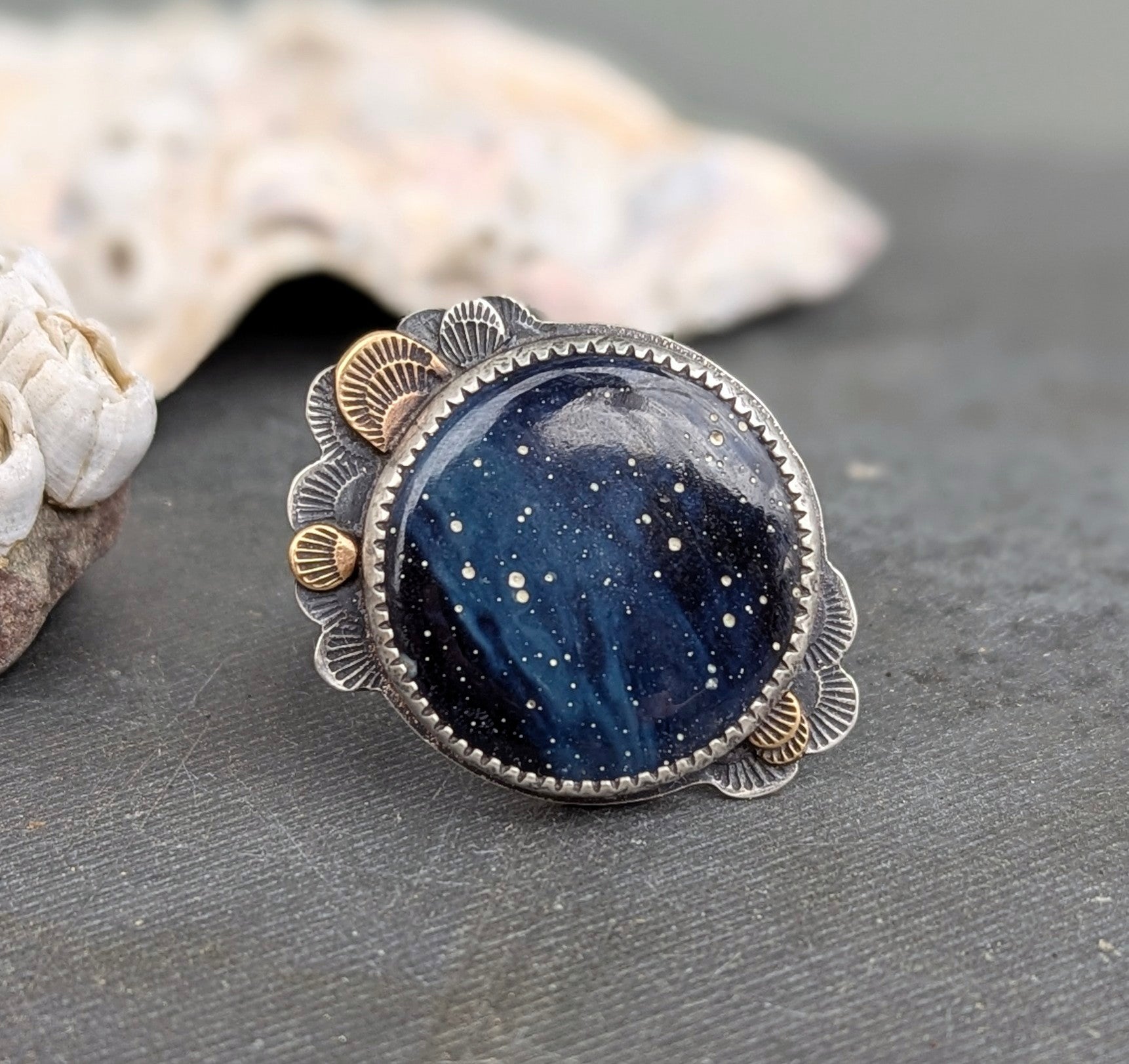 Dark Skies Statement Ring ✨ - size 8.75