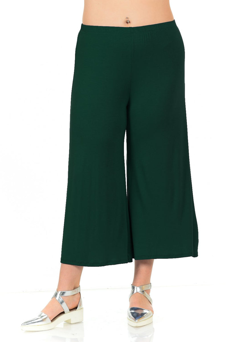 Wide Leg Crop Culottes Plus Size – The Apparel Bar