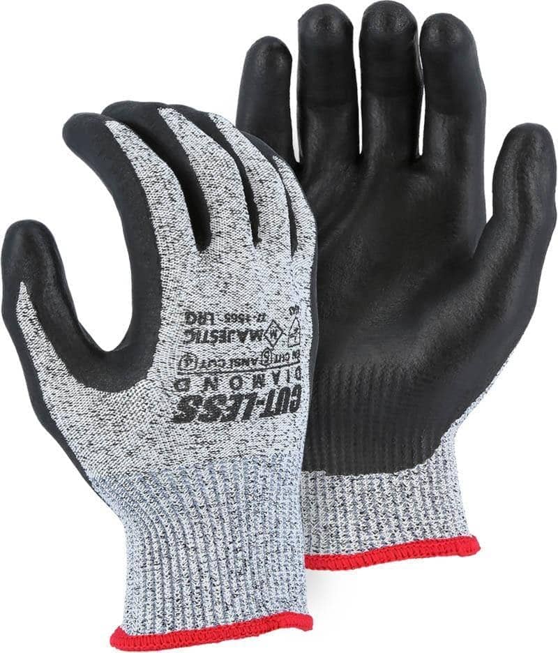 MAJESTIC - Winter Lined Cut Less Watchdog Glove with Foam Nitrile Palm