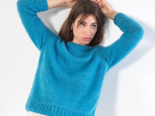 Peggy : le gros pull en Mohair et Laine à tricoter à toute vitesse – Anny  Blatt