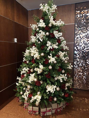 Beautiful decorated Christmas tree InterContinental Hotel