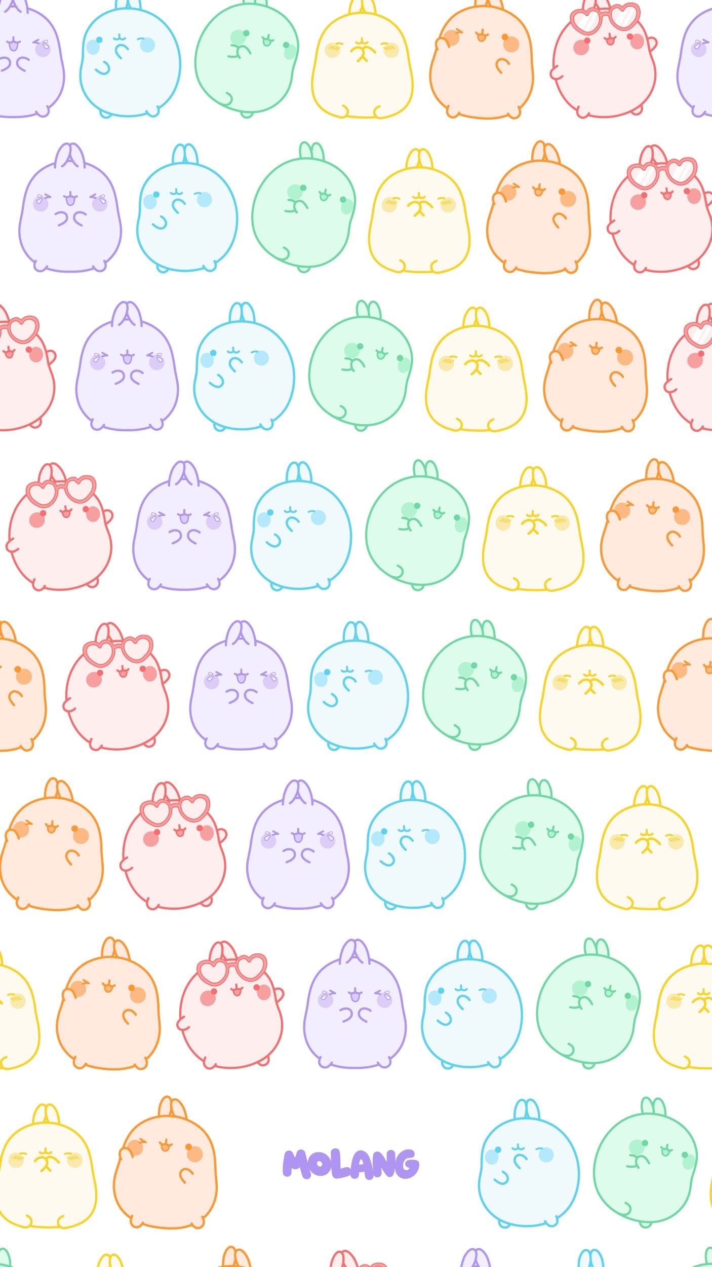 Molang Wallpaper - Pattern Wallpaper of Molang