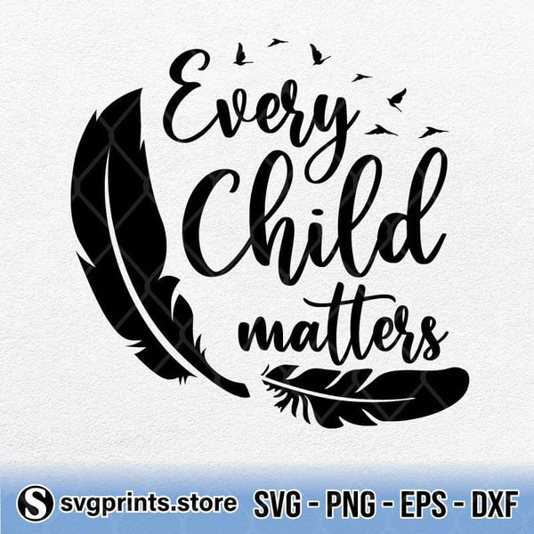 Every Child Matters Feathers SVG PNG DXF EPS