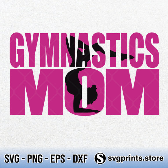 Gymnastics Mom Svg Png Clipart Silhouette Dxf Eps