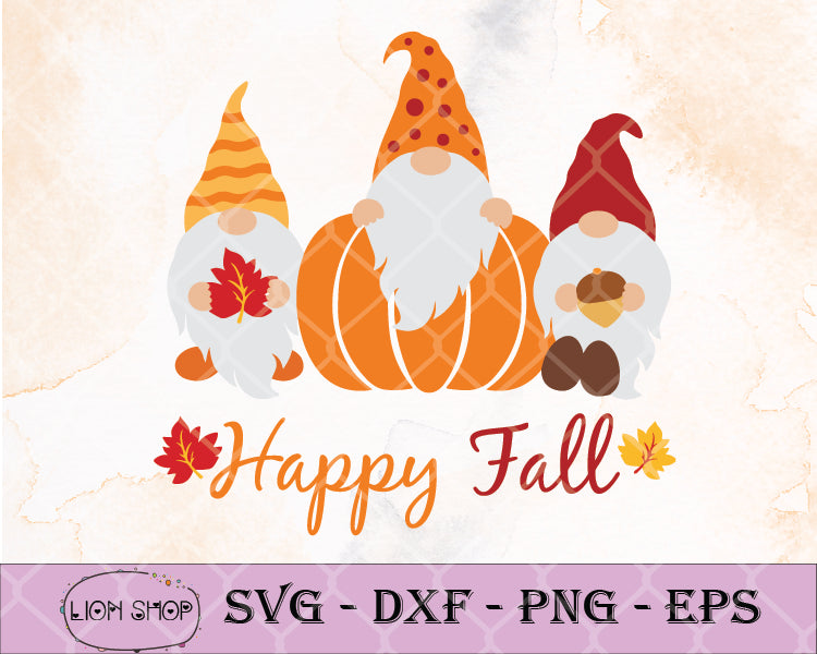 Download Happy Fall Thanksgivings Gnomes Svg Fall Gnome Svg Clipart Png