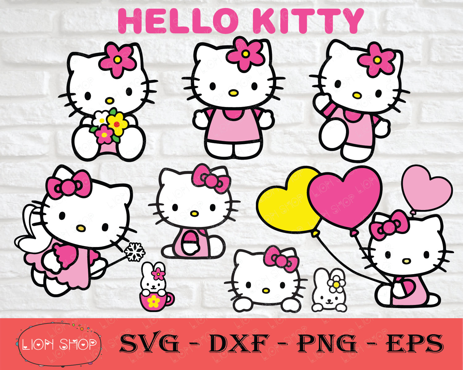 Download Hello Kitty Svg Png Dxf Eps