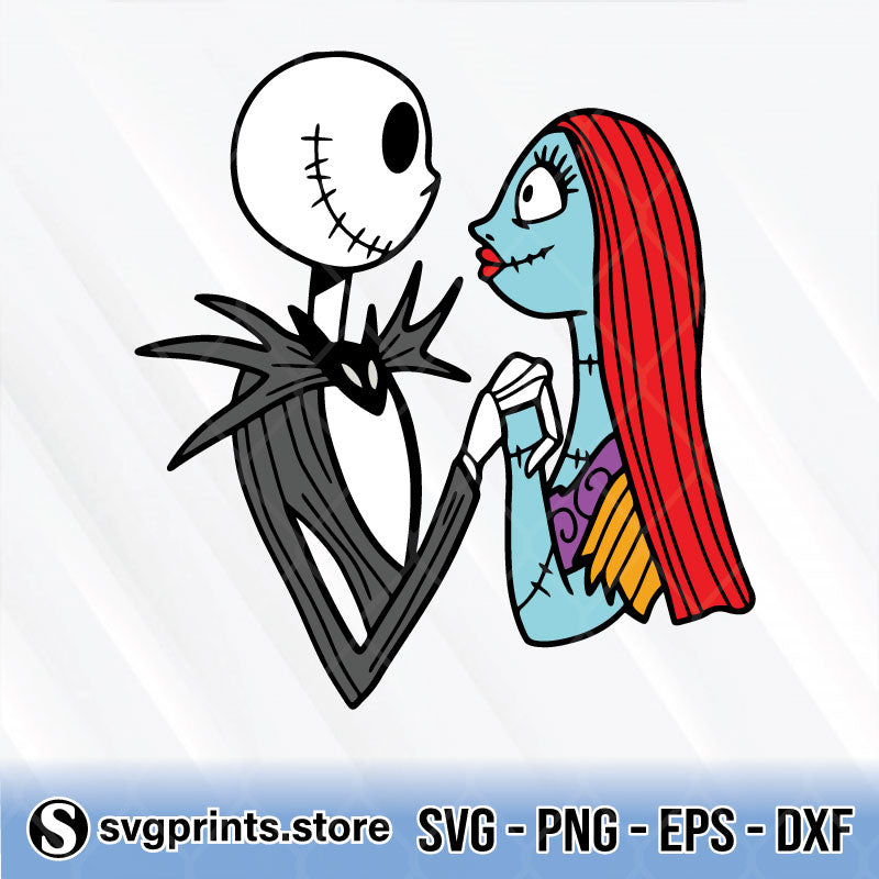 Jack And Sally The Nightmare Before Christmas svg png
