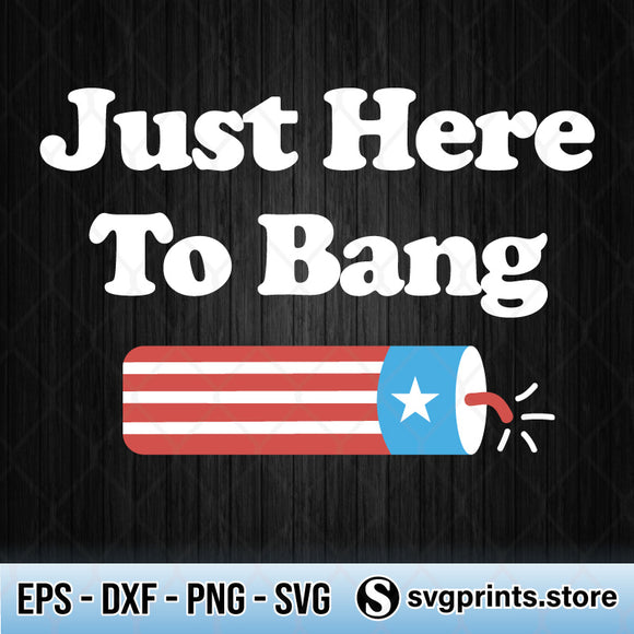 Download Just Here To Bang Fireworks Svg 4th Of July Svg Png Dxf Eps