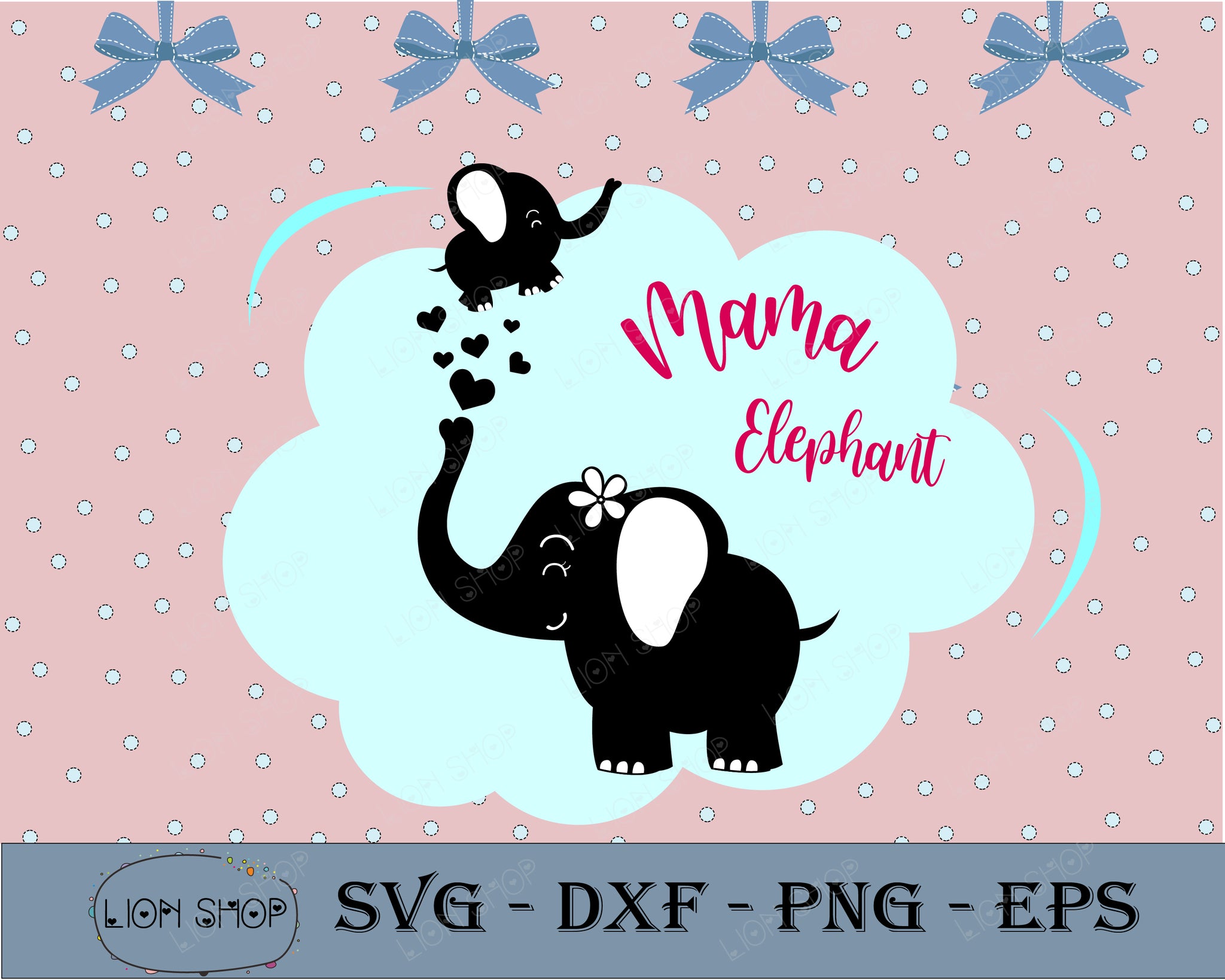 Download Mama Elephant Svg Mama Elephant Png Clipart Baby Elephant Svg Digita Svgprints