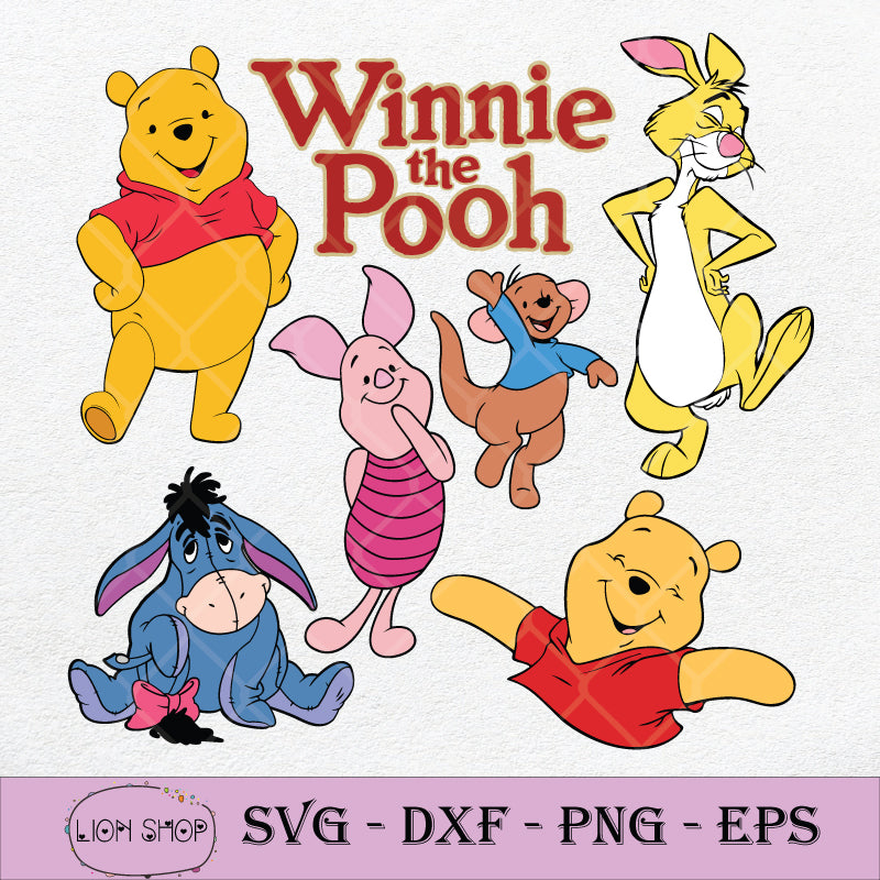 Winnie The Pooh SVG PNG DXF EPS – SVGPrints