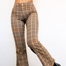 Load image into Gallery viewer, 90s Beige Plaid Pants
