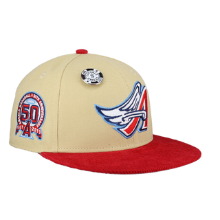 Atlanta Braves Vegas Gold Collection 1876 Tomahawk Fitted Hat