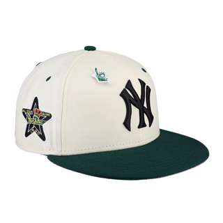 New York Yankees WHITE PURSE STITCH Fitted Hat by New Era