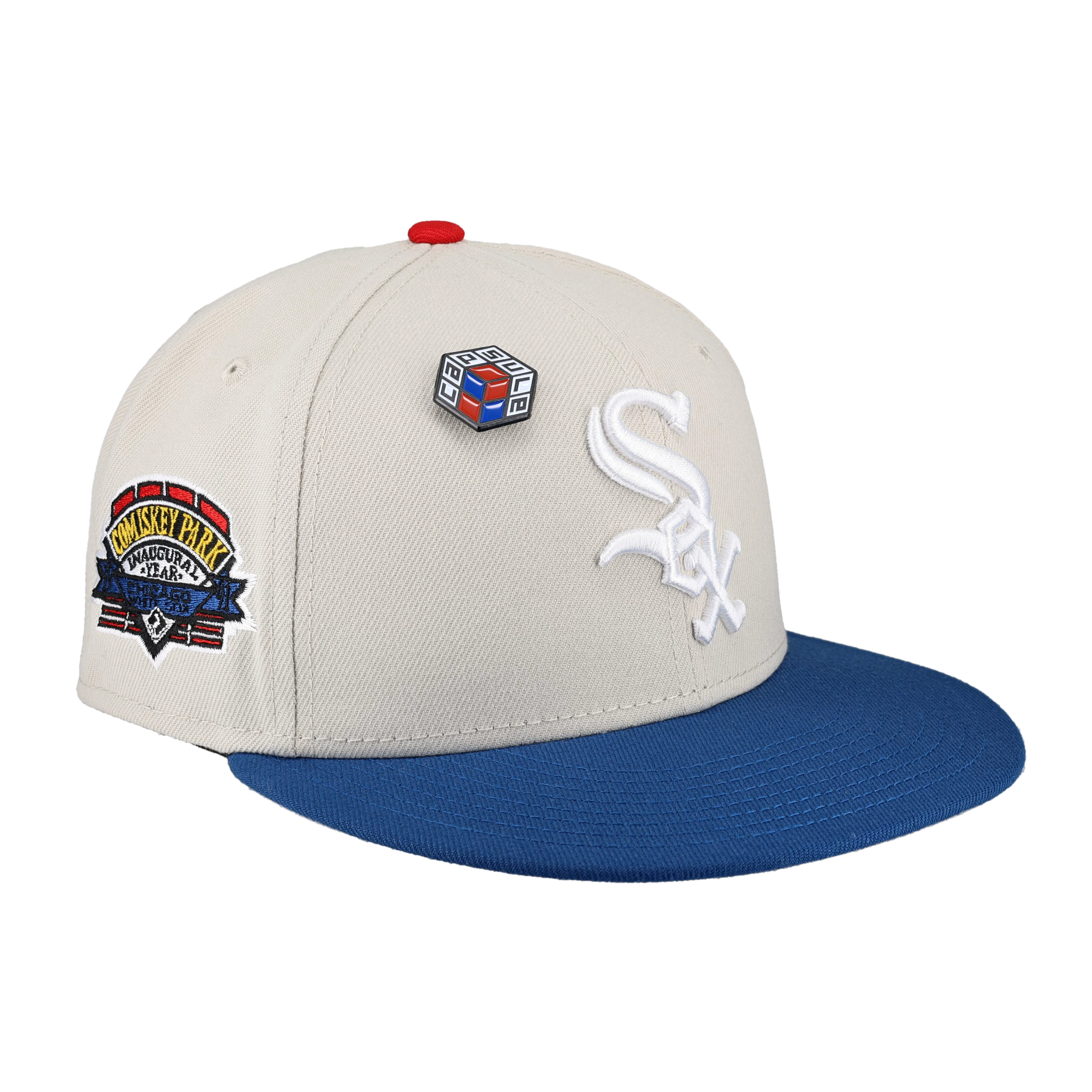 Chicago White Sox Cube Collection Inaugural Season Patch Fitted Hat