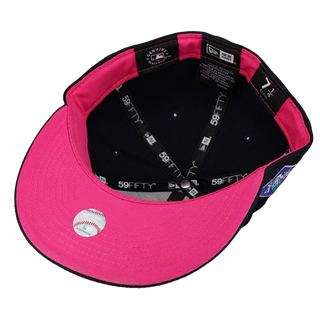 BOSTON RED SOX 2004 WORLD SERIES PINK BRIM NEW ERA FITTED HAT