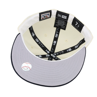 New Era New York Yankees Ocean Drive 1960 All Star Game Patch Hat Club Exclusive 59FIFTY Fitted Hat Stone/Indigo/Peach