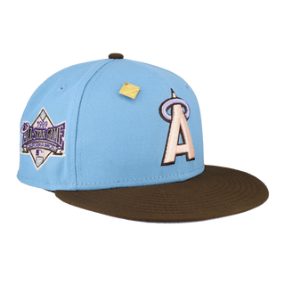 Anaheim Angels 1997 Cooperstown Basics Blue / Grey Fitted Hat 7 1/8