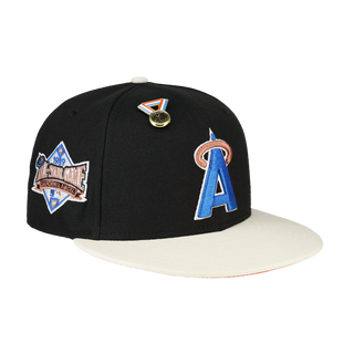 New Era California Angels Capsule Vintage Series 1989 All Star Game Patch  59Fifty Fitted Hat Black/Blue Men's - US