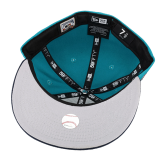 Florida Marlins COOPERSTOWN SIDE-BLOOM Black Fitted Hat