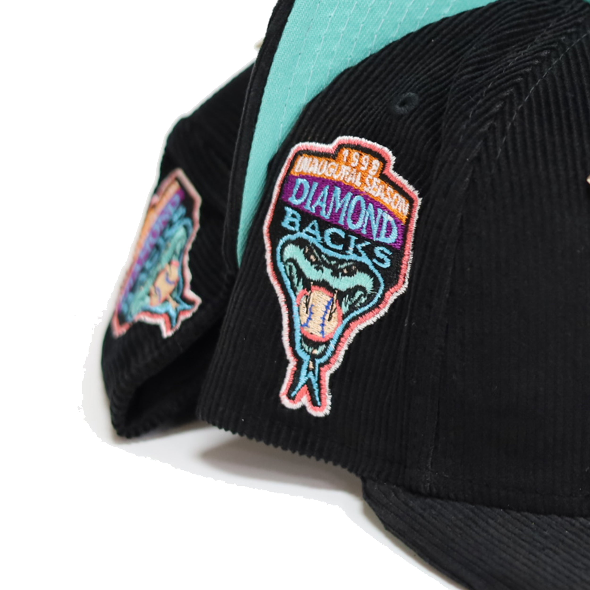 New Era Arizona Diamondbacks Capsule Spring Corduroy 1998 Inaugural Season 59Fifty Fitted Hat Black/Blue