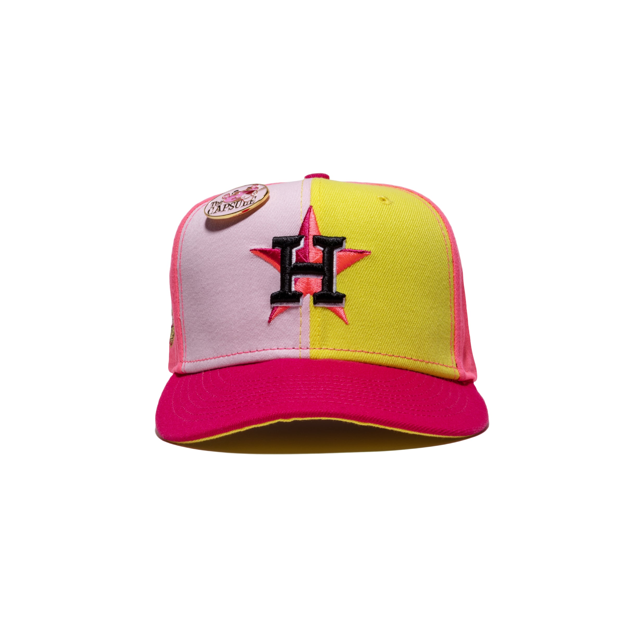 New Era Houston Astros Capsule Panther Collection 50th Anniversary 59Fifty  Fitted Hat Pink/Yellow - FW21 - US