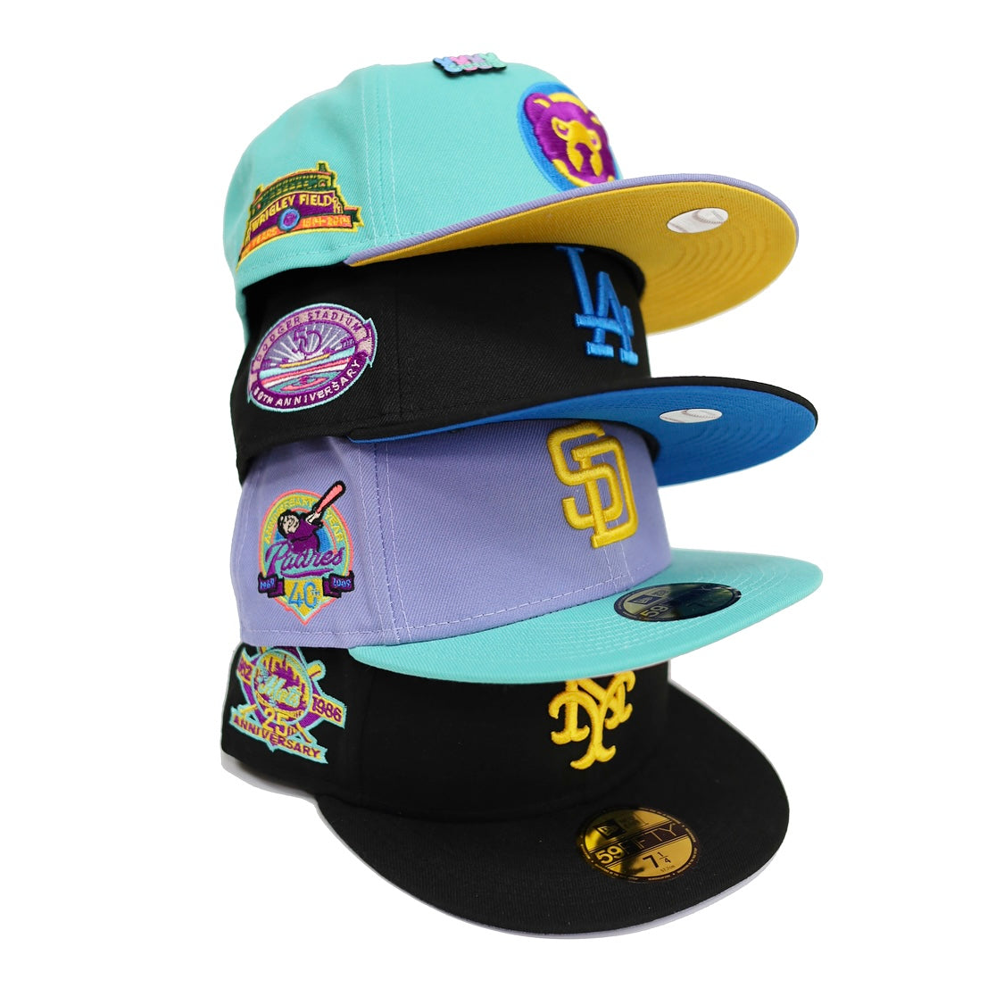 New Era San Diego Padres Capsule Easter Collection 40th Anniversary 59Fifty Fitted  Hat Lavender/Pink - US