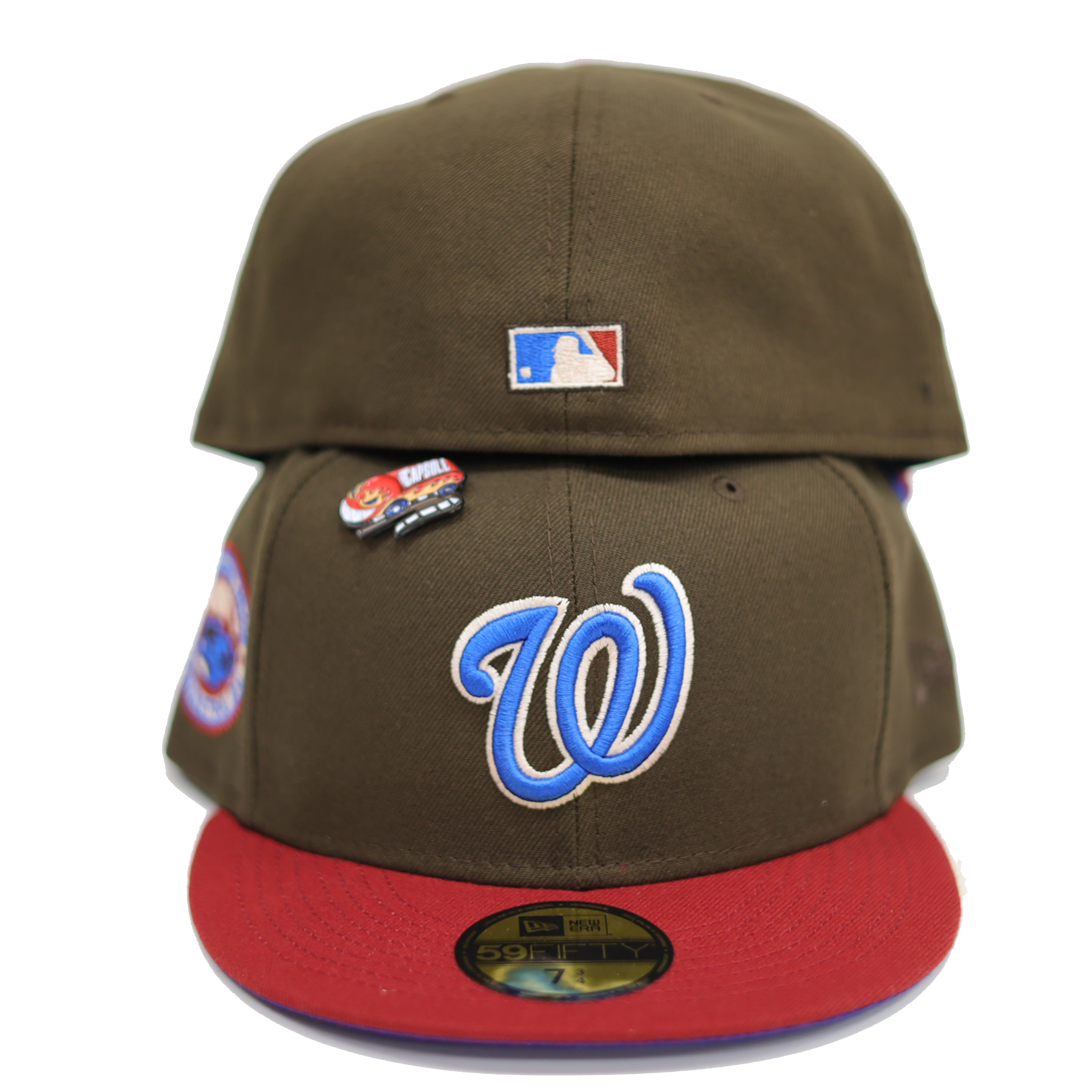 New Era Washington Nationals Capsule Nitro 2.0 Collection 2008 Season 59FIFTY Fitted Hat Brown/Blue