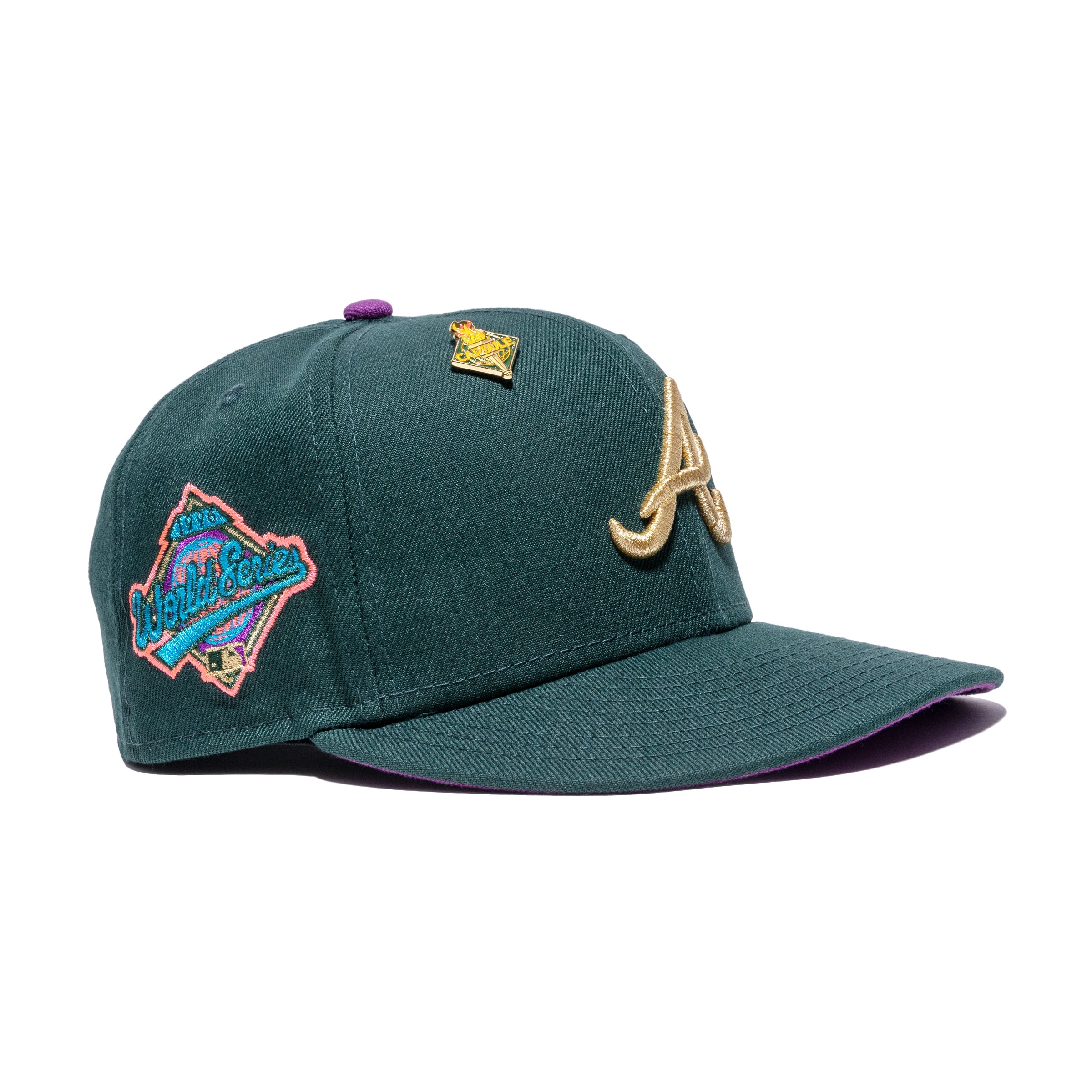 New Era Atlanta Braves '96 Olympic Collection (Part 2) 1996 World Series  Capsule Hats Exclusive 59Fifty Fitted Hat Green/Purple - FW21 - US