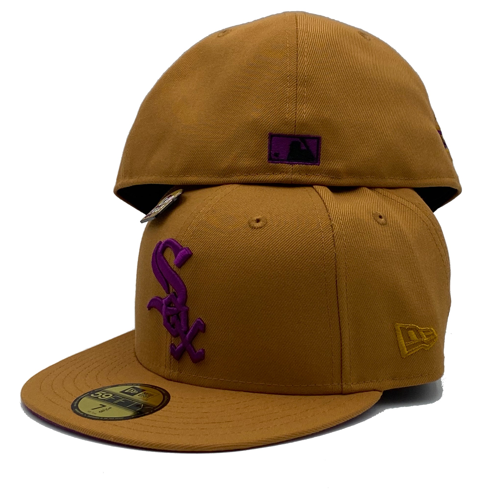 New Era New York Yankees Peanut Butter Jelly Collection 1998 World Series  Capsule Hats Exclusive 59Fifty Fitted Hat Brown/Purple Men's - US