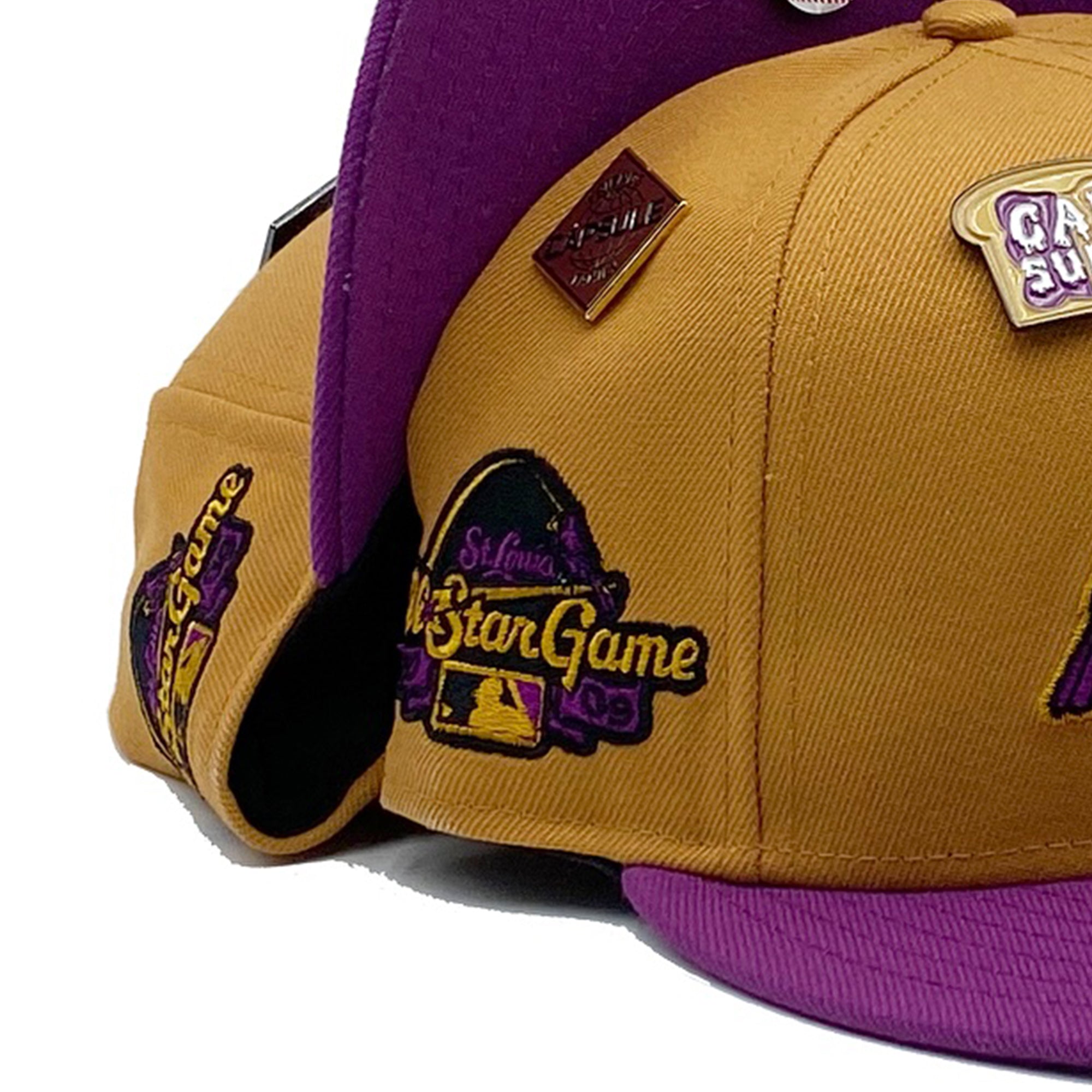 New Era New York Yankees Peanut Butter Jelly Collection 1998 World Series  Capsule Hats Exclusive 59Fifty Fitted Hat Brown/Purple Men's - US