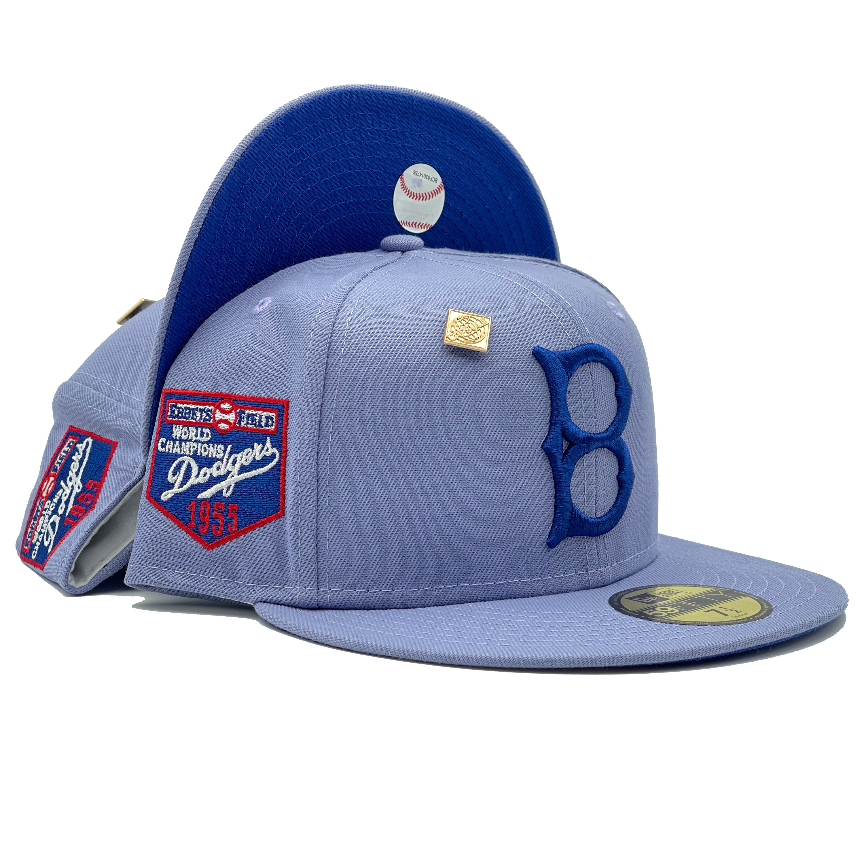 New Era Brooklyn Dodgers 1955 World Series Light Blue UV (Purple)