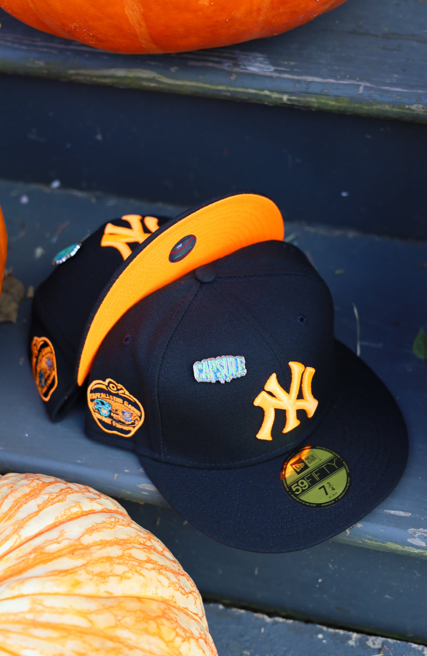 New Era New York Yankees CapsuleWeen Collection (Part 2) 1997 All Star Game Capsule Hats Exclusive 59FIFTY Fitted Hat Black/Orange