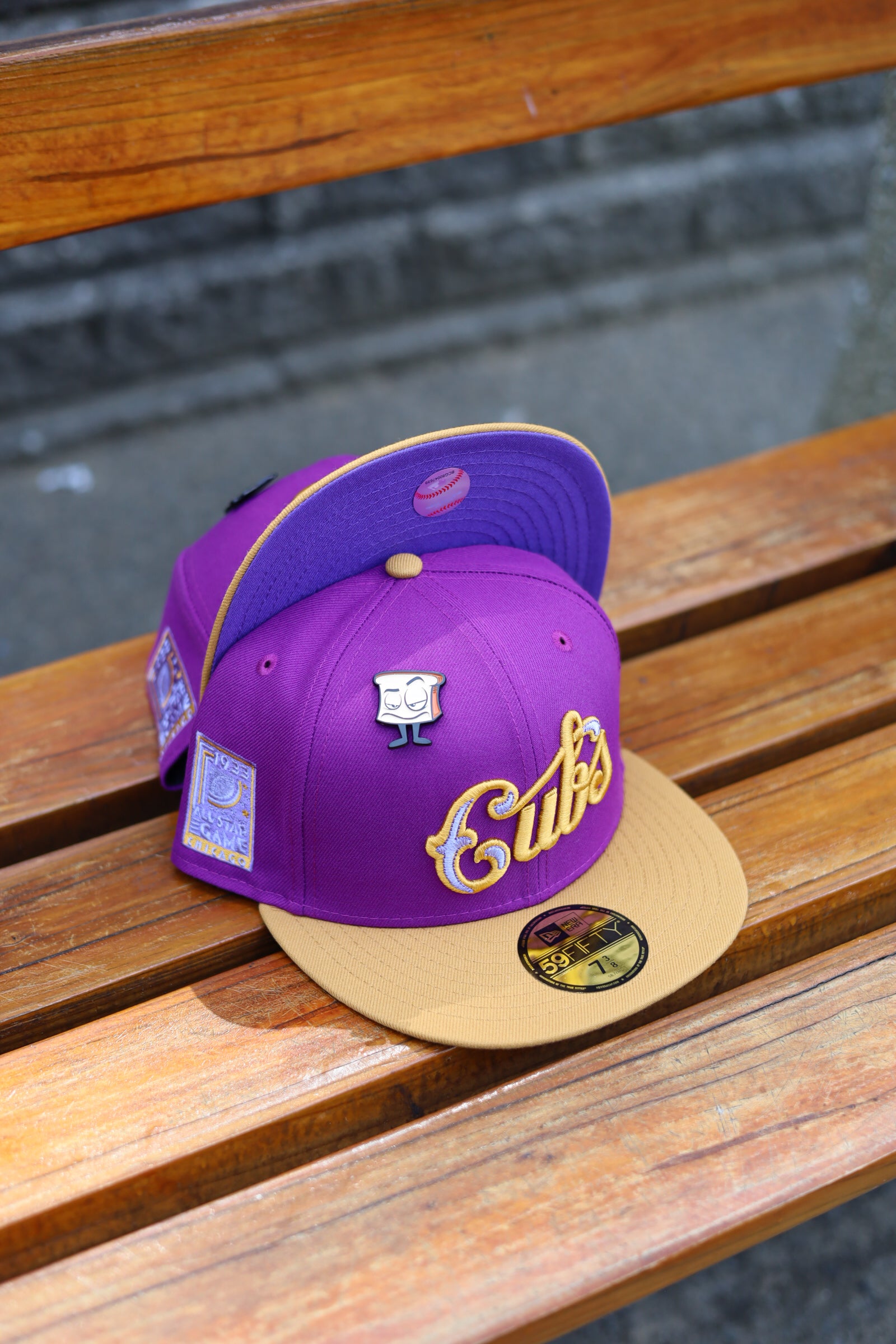 NEW ERA CAP New Era Los Angeles Dodgers Capsule PBJ 2.0 Alternate 50th  Anniversary 59Fifty Fitted Hat Purple/Brown for Women