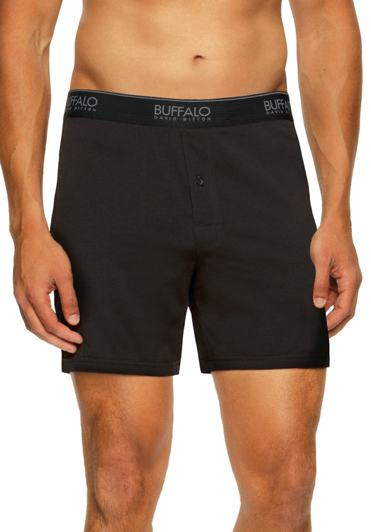 Calvin Klein 3-Pack Knit Cotton Boxers - Black - Small