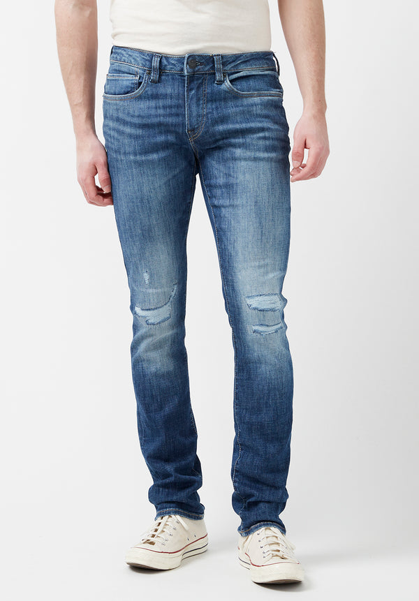 Slim Ash Men's Jeans in Sanded and Faded Blue – Buffalo Jeans - US