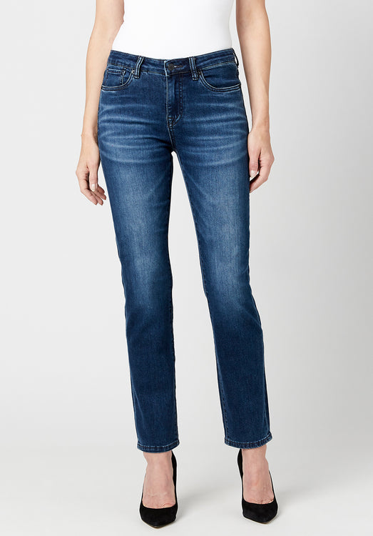 Mid Rise Skinny Alexa Women's Jeans in Mid Blue – Buffalo Jeans - US