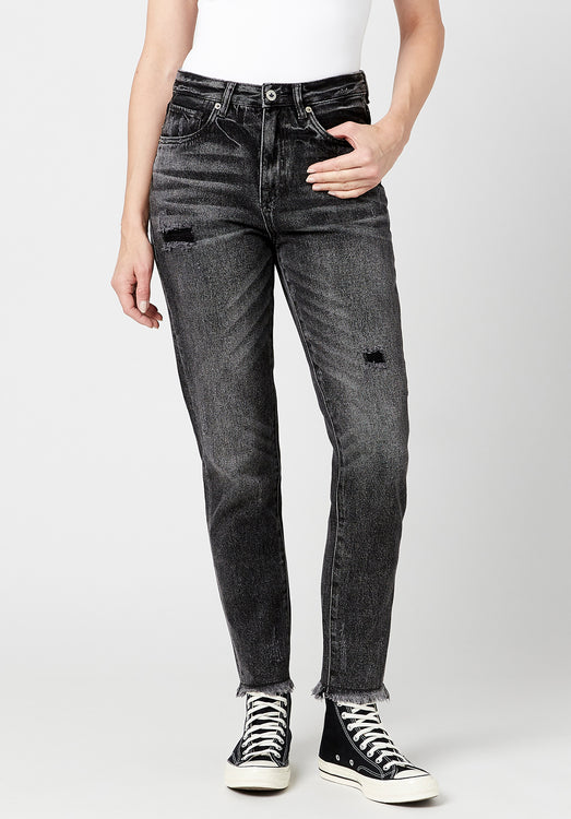 Vintage 80s Streetwear Womens sz 9 Acid Wash Denim Mom Jeans new High waist