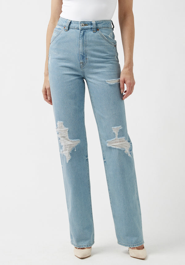 WIDE FIT RELAXED ANKLE JEANS