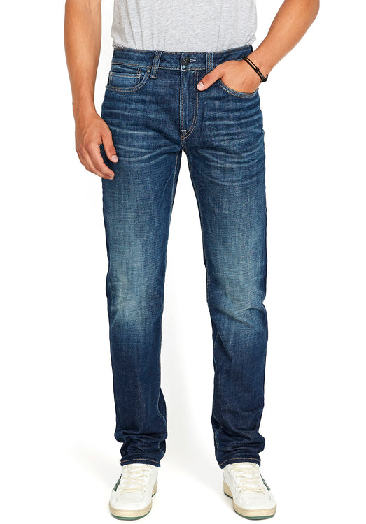 Straight Six Men's Jeans in Authentic and Deep Indigo - BM20457