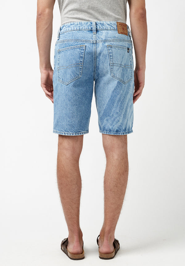 Worn Indigo Relaxed Straight Dean Shorts – Buffalo Jeans - US