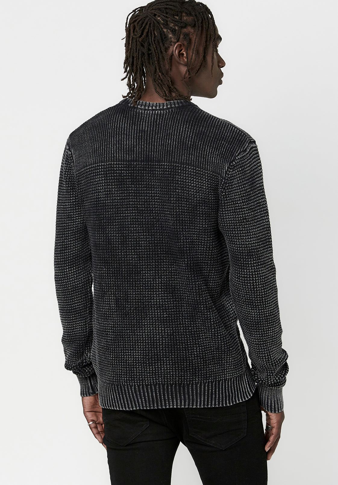 Textured Knit Washy Sweater - BM23793