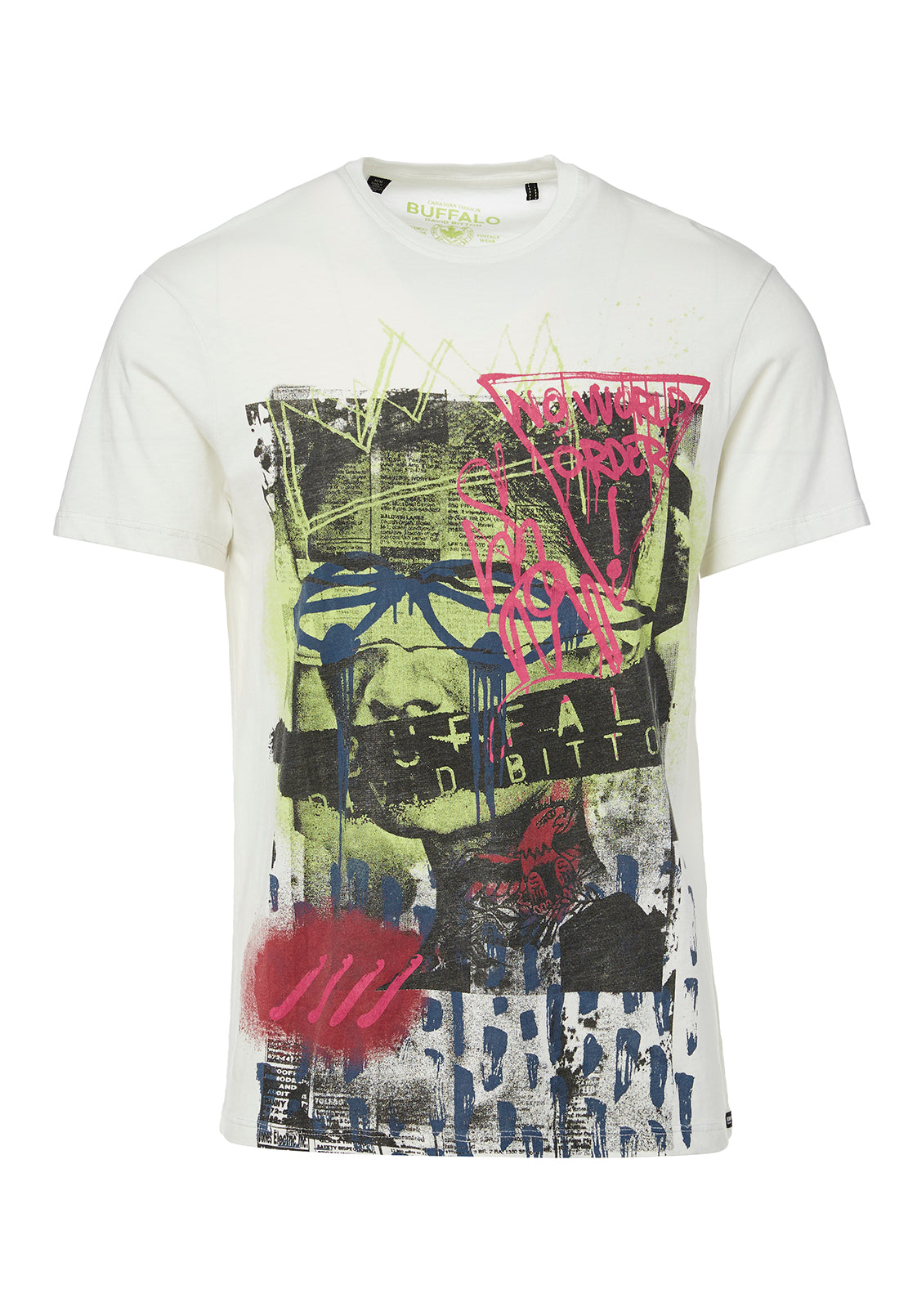 Tofy Collage Spray Paint Graphic T-Shirt - BM23947