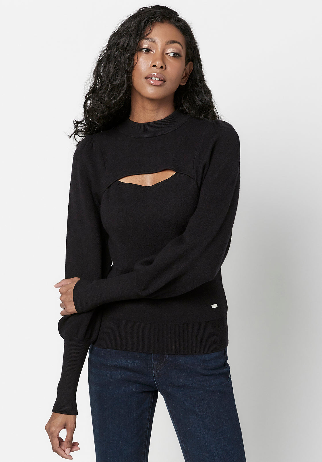 Cut-Out Nadeline Puff Sweater - SW0525F