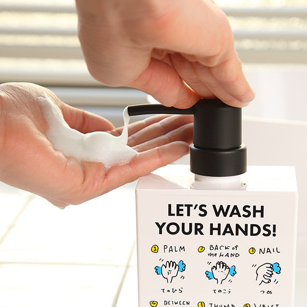 ディスペンサー 泡 400ml How To Handwash ハンドソープ泡 泡タイプ おしゃれ 手洗い ハンドソープ