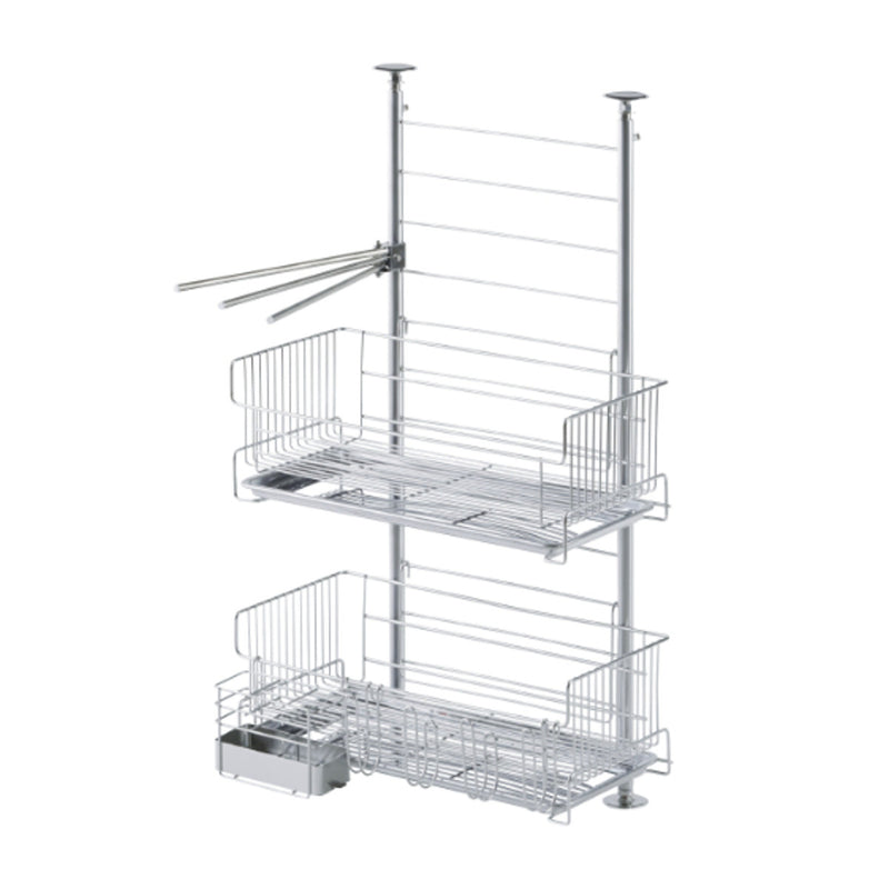 水切りラック つっぱり水切りラック 2段 TSUBAME