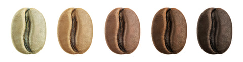 Progression of Roasting Coffee Beans