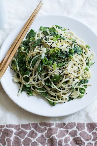 Peanut Spinach Udon the plantbase store