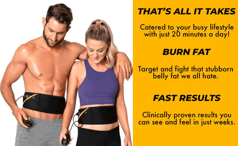 FlexTone Abs Machine - Ab Belt for Men, Women - Waist Belt for  Strengthening